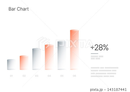 Infographic for business layout template, presentation and finance report. 143187441