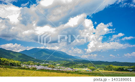 湖西地方の景勝地伊香立の棚田風景 滋賀県大津市 湖西地方の景勝地伊香立の棚田風景 滋賀県大津市 143189001