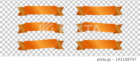 A set of simple ribbon illustration materials A set of simple ribbon illustration materials 143189747