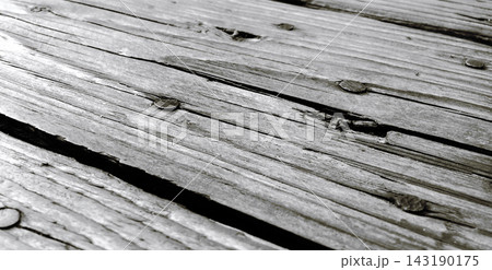 Weathered Wooden Planks with Exposed Nails Texture Weathered Wooden Planks with Exposed Nails Texture 143190175