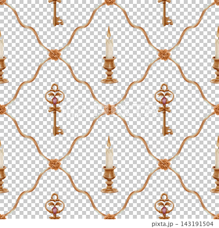 Seamless Pattern Hand Painted Watercolor Cozy Autumn Library with Vintage Keys and Candles Dark Academia PNG Seamless Pattern Hand Painted Watercolor Cozy Autumn Library with Vintage Keys and Candles Dark Academia PNG 143191504