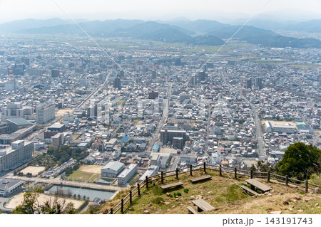 久松山山頂からの鳥取市街の眺め 鳥取県鳥取市 久松山山頂からの鳥取市街の眺め 鳥取県鳥取市 143191743