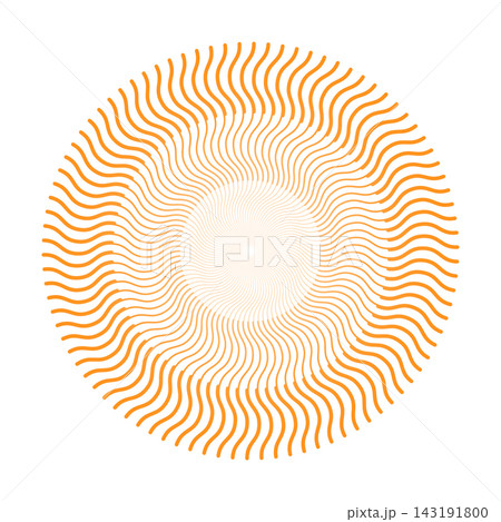 abstract orange wavy lines circular shape abstract orange wavy lines circular shape 143191800