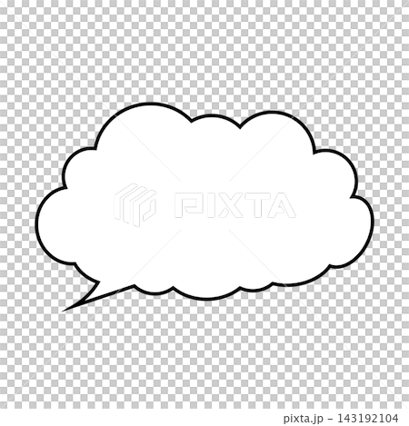 Simple smoke bubble illustration material on a white background Simple smoke bubble illustration material on a white background 143192104