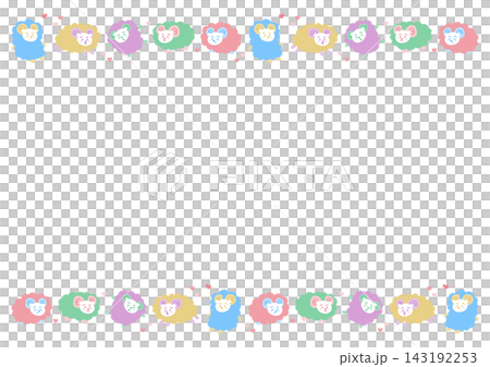 Colorful and cute sheep frame illustration Colorful and cute sheep frame illustration 143192253