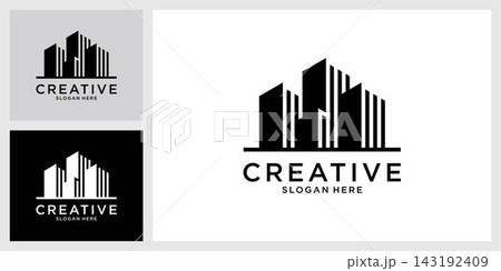 Building idea vector logo design template 143192409
