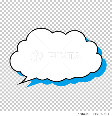 Simple smoke bubble illustration material on a white background Simple smoke bubble illustration material on a white background 143192504