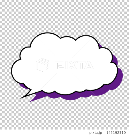 Simple smoke bubble illustration material on a white background Simple smoke bubble illustration material on a white background 143192510