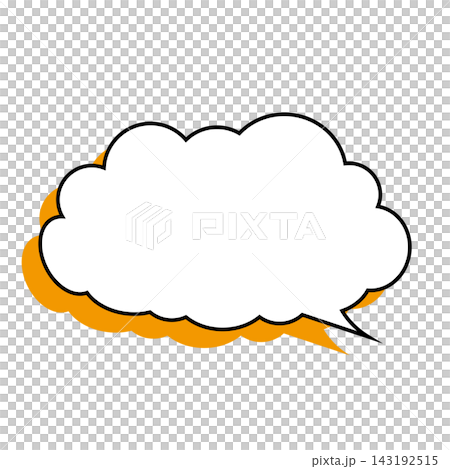 Simple smoke bubble illustration material on a white background Simple smoke bubble illustration material on a white background 143192515