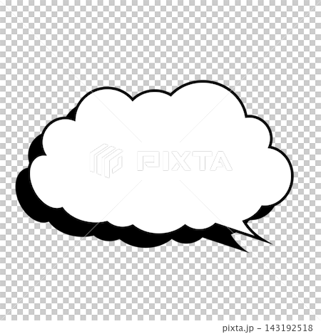 Simple smoke bubble illustration material on a white background Simple smoke bubble illustration material on a white background 143192518