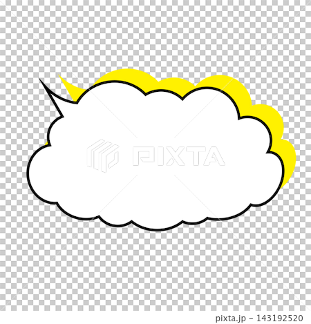 Simple smoke bubble illustration material on a white background Simple smoke bubble illustration material on a white background 143192520