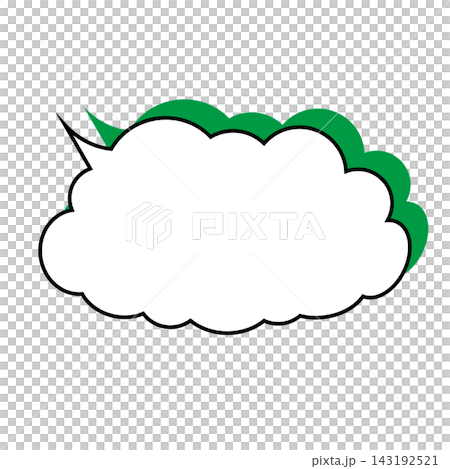 Simple smoke bubble illustration material on a white background Simple smoke bubble illustration material on a white background 143192521