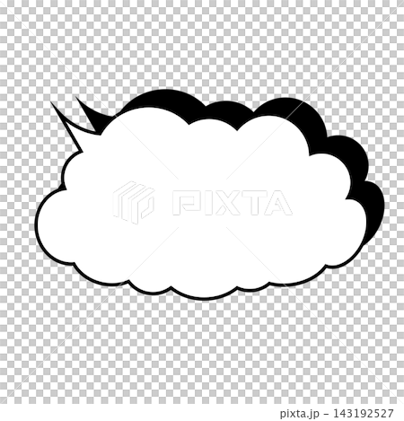 Simple smoke bubble illustration material on a white background Simple smoke bubble illustration material on a white background 143192527