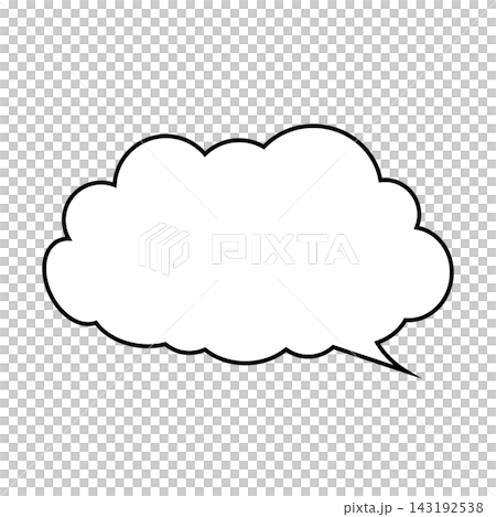 Simple smoke bubble illustration material on a white background Simple smoke bubble illustration material on a white background 143192538