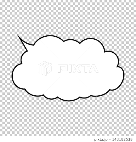 Simple smoke bubble illustration material on a white background Simple smoke bubble illustration material on a white background 143192539