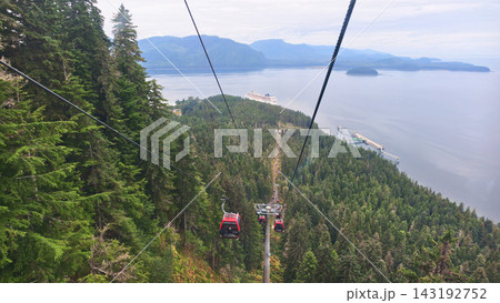 Gondola Cable Car at Icy Strait Point Alaska Gondola Cable Car at Icy Strait Point Alaska 143192752