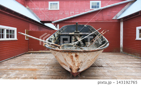 Old Rusty Fishing Boat at Icy Strait Point Alaska Old Rusty Fishing Boat at Icy Strait Point Alaska 143192765