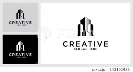 Building idea vector logo design template Building idea vector logo design template 143192988