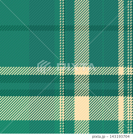 Handsome seamless plaid check, attire tartan texture textile. Cowboy vector background pattern fabric in teal and moccasin colors. Handsome seamless plaid check, attire tartan texture textile. Cowboy vector background pattern fabric in teal and moccasin colors. 143193704