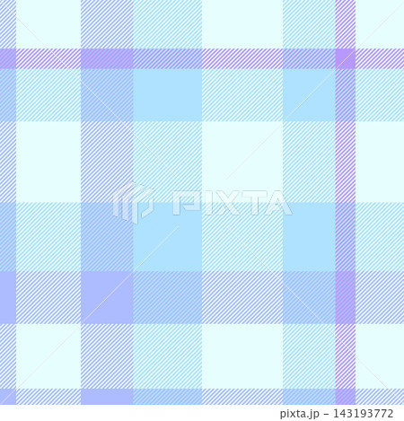 Fade check textile background, variety texture pattern seamless. Stitch plaid fabric tartan vector in light and cyan colors. 143193772