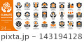 climate adaptation filled glyph icon set,24 vector icons 143194128
