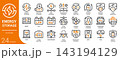 energy storage outline icon set,24 vector icons 143194129