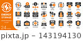 energy storage filled glyph icon set,24 vector icons 143194130