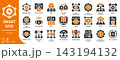 smart grid filled glyph icon set,24 vector icons 143194132