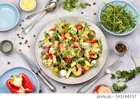 gourmet shrimp greens salad gourmet shrimp greens salad 143194157