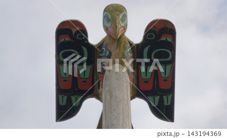 Native Totem Pole near Creek Street in Ketchikan Alaska Native Totem Pole near Creek Street in Ketchikan Alaska 143194369