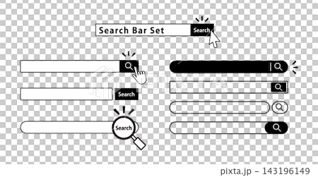 English "Search" search box UI variation set English "Search" search box UI variation set 143196149
