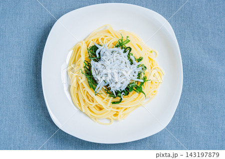 しらすと大葉のパスタ 143197879