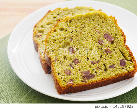 抹茶と小豆のパウンドケーキ 抹茶と小豆のパウンドケーキ 143197922