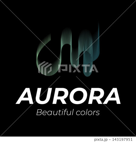 Aurora logo design illustrations Aurora logo design illustrations 143197951