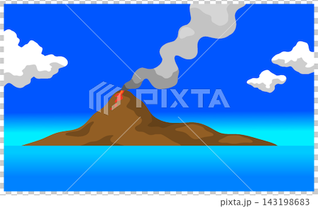 volcanic island 143198683