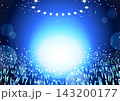 コンサート会場風のキラキラ背景素材 143200177
