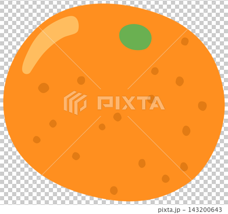 Simple and cute mandarin orange illustration vector material Simple and cute mandarin orange illustration vector material 143200643