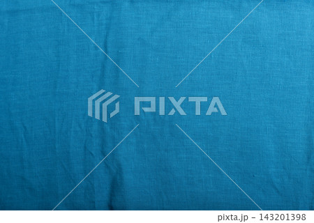 Turquoise Blue Linen Fabric Texture Background 143201398