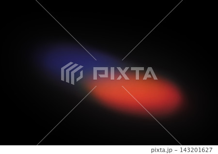 Abstract blue and red light refraction on black background 143201627