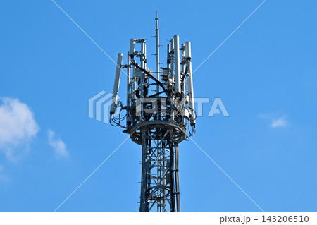 通信イメージ　プラチナバンド　（電波塔:基地局） 143206510