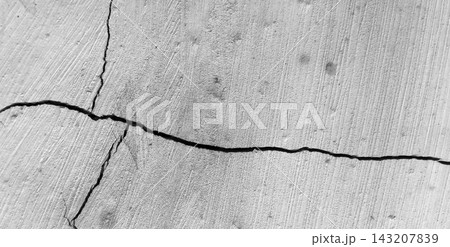 Cracked Concrete Wall Texture Close-Up Cracked Concrete Wall Texture Close-Up 143207839