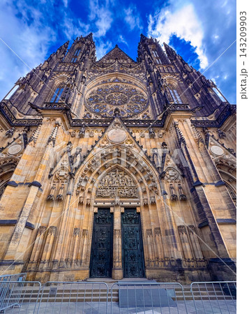 The Gothic St. Vitus Cathedral, Prague, the Czech Republic 143209903