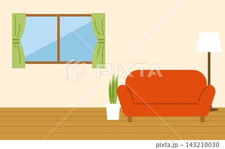 シンプルな部屋のイラスト シンプルな部屋のイラスト 143210030