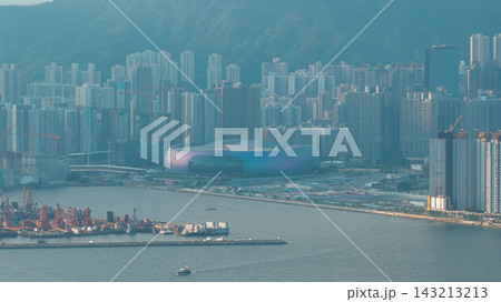 Hong Kong Sept 5 2026 Kai Tak Sports Park against majestic Lion Rock Hong Kong Sept 5 2026 Kai Tak Sports Park against majestic Lion Rock 143213213