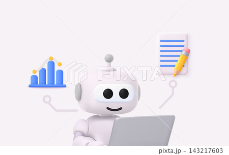 AI Assistant Analyzing Data and Creating Automated Business Reports AI Assistant Analyzing Data and Creating Automated Business Reports 143217603