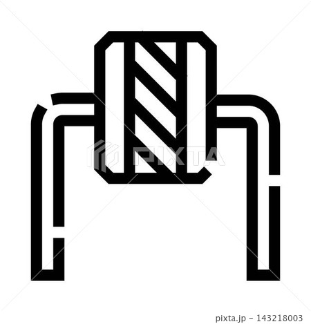Water well bucket drawing outline line art Water well bucket drawing outline line art 143218003