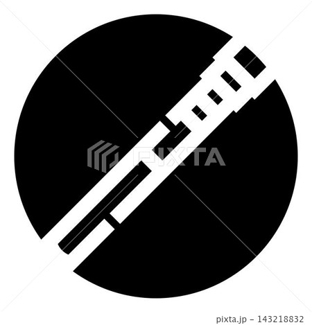Abstract black circle with diagonal white stripe pattern Abstract black circle with diagonal white stripe pattern 143218832