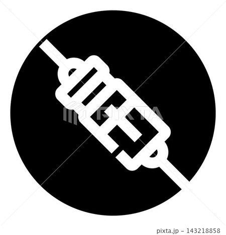 Spark plug icon illustrating engine ignition and power 143218858