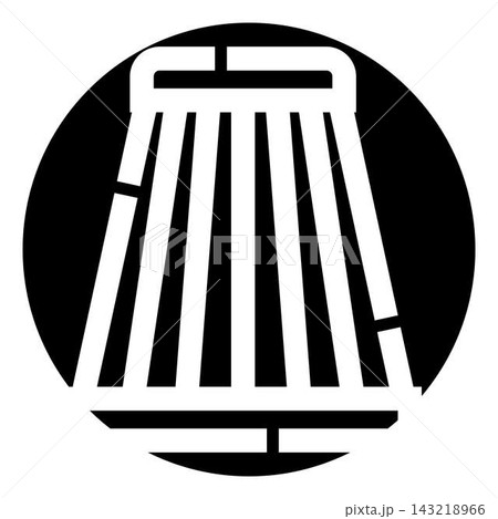 Abstract black and white music magazine logo 143218966