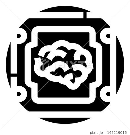 Artificial intelligence brain technology concept icon 143219016
